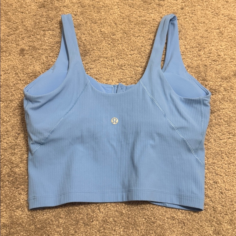 lululemon Align Ribbed Henley Tank Top- Aero blue - Picture 2 of 4